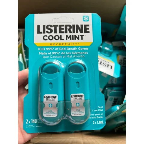 [Hàng Mỹ] Xịt Thơm Miệng Listerine Pocketmist (vỉ 2 chai x 7,7ml) 832310