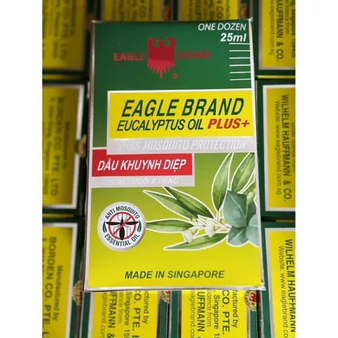 Dầu khuynh diệp chống muỗi Con Ó của Mỹ Eagle Brand Eucalyptus Oil Plus 25ml