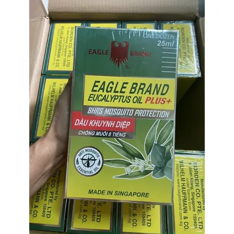 Dầu khuynh diệp chống muỗi Con Ó của Mỹ Eagle Brand Eucalyptus Oil Plus 25ml