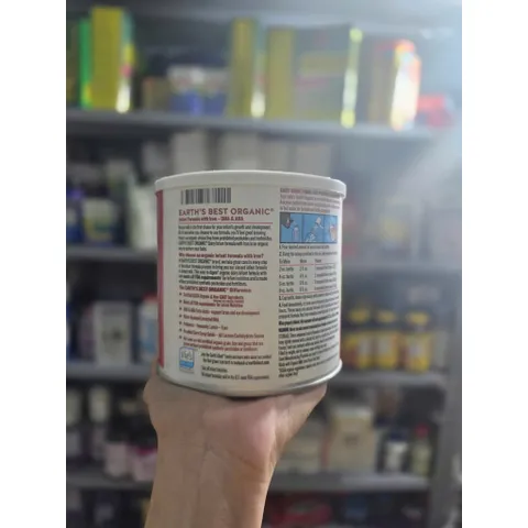 (2027) Sữa Earth’s Best Organic Infant Đỏ 595g của Mỹ