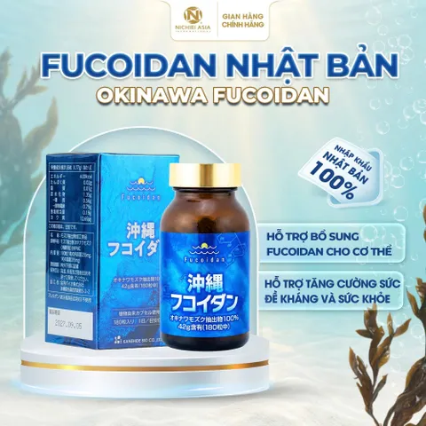 OKINAWA FUCOIDAN 180 viên - Hỗ trợ tăng cường sức đề kháng và sức khỏe Nhật Bản