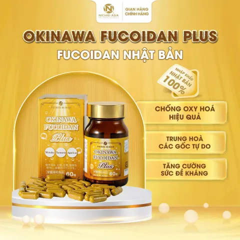 OKINAWA FUCOIDAN PLUS 60 viên - Hỗ trợ chống oxy hóa Nhật Bản