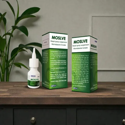 Xịt mũi Moslve cho người mũi dị ứng Nhập khẩu chính hãng