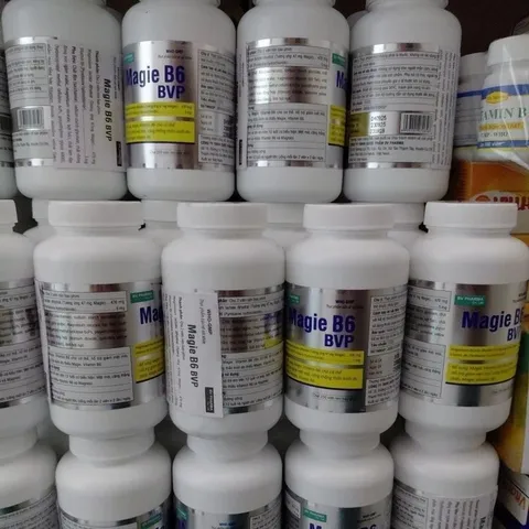 Viên uống bổ sung Magie B6 BVP bổ thần kinh - Chai 250 viên