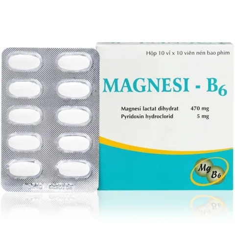 Viên Uống Bổ Sung Magie Và Vitamin B6 KH Giúp Ngủ Ngon, Giảm Chuột Rút- hộp 100 viên