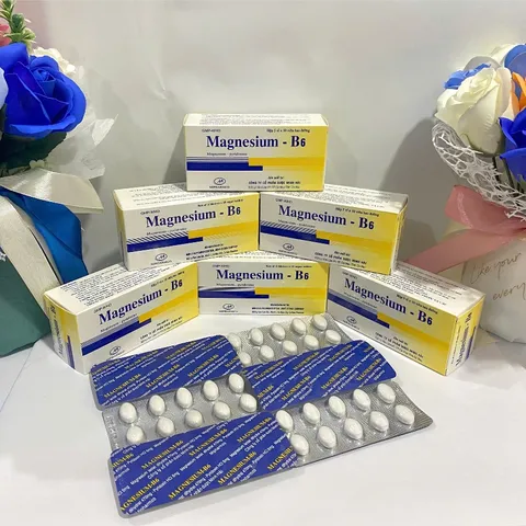 Viên uống bổ sung Magnesi và vitamin B6 giảm chuột rút,căng thẳng-Hộp 50 viên- MH