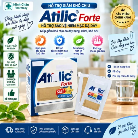 Gói Uống A-t-i-r-l-i-c Forte Hỗ Trợ Dịu Êm Bụng & Bảo Vệ Niêm Mạc Tiêu Hóa Hộp 20 Gói x 10g