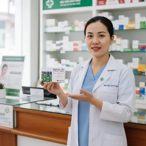 Viên uống bổ sung Magnesi và vitamin B6 giảm chuột rút,căng thẳng-Hộp 100 viên SLa