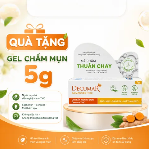 Gel chấm mụn mờ thâm Decumar THC 5g