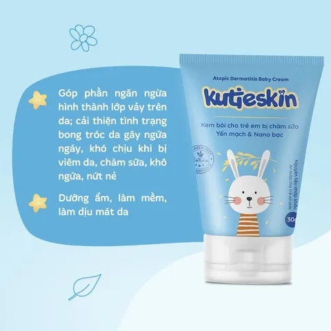 Kem Chàm Sữa Cho Bé Kutieskin 30g