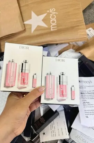 Set Dior Addict Lip Glow dưỡng môi căng bóng kèm túi hãng - Mềm mịn, xinh xắn 🏷️ Giá sốc