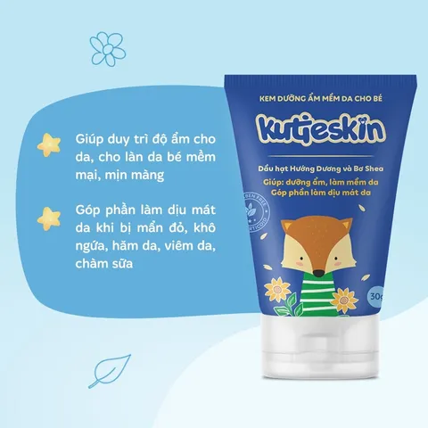 Kem dưỡng ẩm mềm da cho mẹ và bé Kutieskin 30g