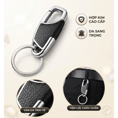 Móc Khóa Kim Loại Cao Cấp Treo Chìa Khóa Ô Tô Xe Máy, Kích thước(8*3)cm , Móc khóa Nhà Cửa Nhiều Mẫu