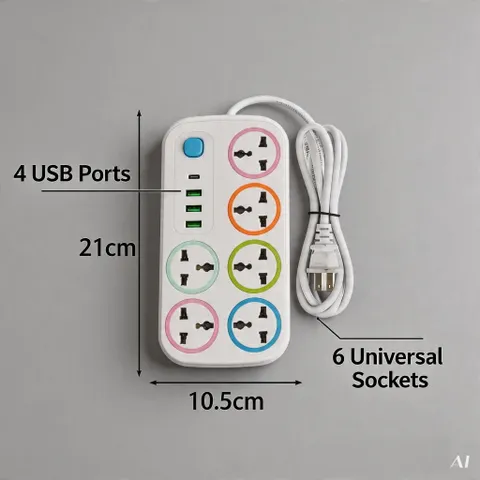 Ổ Cắm Điện Cao Cấp Nhiều Cổng USB