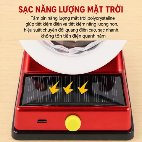 Đèn Led Ma Thuật Năng Lượng Mặt Trời, Đèn Sạc Đa Năng, Nháy Theo Nhạc Chiếu Sáng Đủ Các Mầu