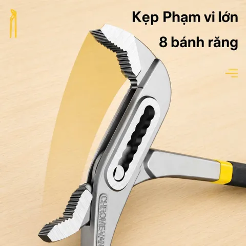 Kìm Mỏ Quạ Đa Năng 10inch Tay Cầm Êm , Thép không Gỉ ,Tay Bọc cao Su Êm Ái
