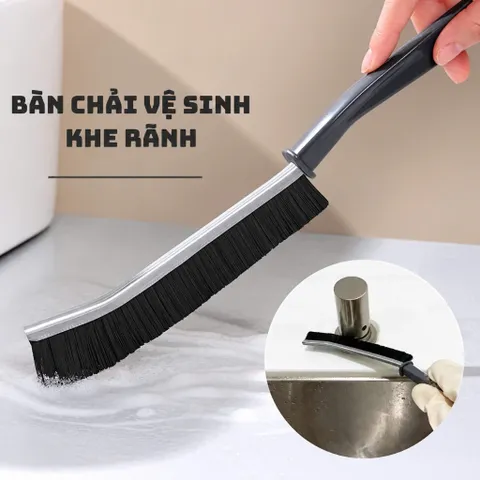 Bàn Chải Vệ Sinh Khe Hở Cửa Sổ , Bồn Rửa Bát Đa Năng Nhỏ Gọn, Lông Cứng, Thiết Kế Tiện Lợi