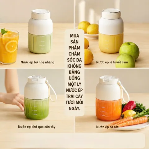 MÁY XAY SINH TỐ CẦM TAY GROPA DUNG TÍCH 1000ML , Máy Xay Sinh Tố Mini Bảo Hành 18 Tháng