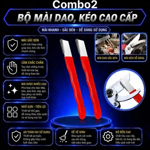 ComBo Lưỡi Mài Cầm Tay Mài Kéo , Mài Nhiều Loại Lưỡi Dao Đa Năng,Dụng Cụ Đa Năng
