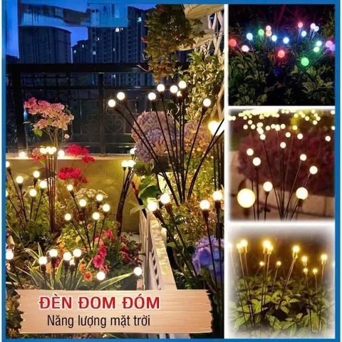 Đèn led bi bọt,đóm đóm,giọt,băng đá năng lượng mặt trời RGB, chống nước IP65