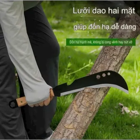 Dao Quắm Đi Rừng Đa Năng Chất Liệu Thép Magan - Dao Quắm