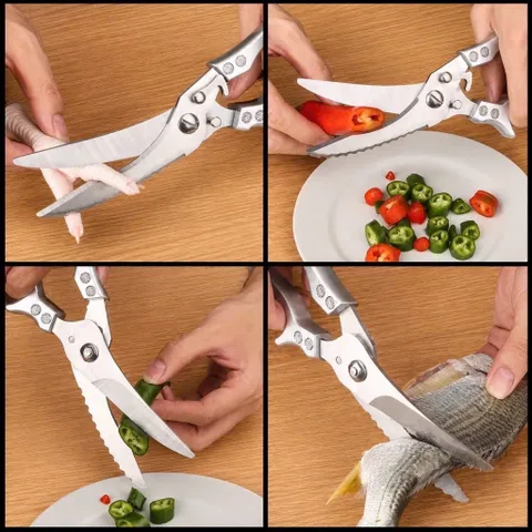 Kéo Đa Năng SK5 Cắt Gà , Vịt , Ngan - Cắt Xương Cộng Lực Siêu Bén Đa Năng Chất Liệu Thép Không Gỉ Cứng Cáp Chắc Chắn