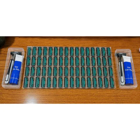 Set Dao Cạo Râu 36 Lưỡi Tặng Kèm 1 Thân Cạo,  Kem Mềm Râu Dễ Dàng Sử Dụng An Toàn Cho Da