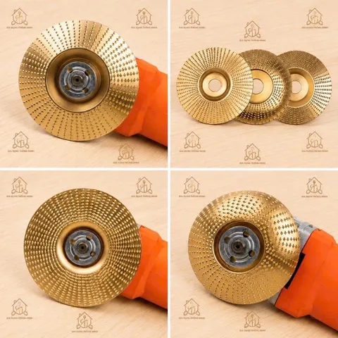 Combo 3 Đĩa Bào Gỗ Nhanh, Mài Nhám Phá Gỗ Cho Máy Cắt. Lắp Máy Cằm Tay