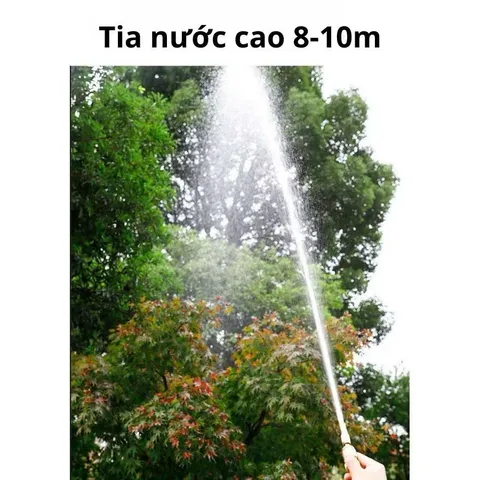 Vòi Xịt Tăng Áp 3 Chế Độ Xịt Áp Lực Nước Mạnh Dành Cho Tưới Cây Rửa Xe Làm Vườn, Loại Dây 5M-10M-15M-20M