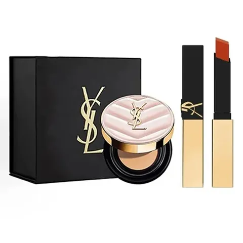 (CTy NK) Son Lì Yves Saint Laurent YSL The Slim 1936 Firey Era Màu Đỏ Cam Gạch - Sang Trọng, Chính Hãng Pháp, Độ Bám Màu Tốt