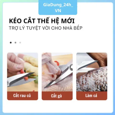 Kéo cắt gà nội địa nhật bản cao cấp - Kéo làm bếp đa năng GiaDung24h VN