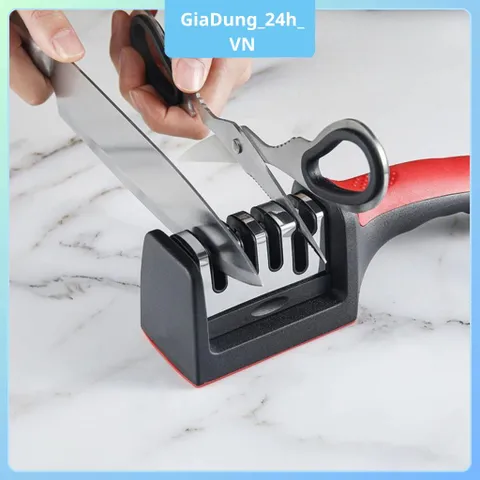 Dụng Cụ Mài Dao Cầm Tay, Kết Cấu Thép Không Gỉ Siêu Bền An Toàn Khi Sử Dụng