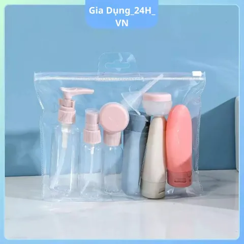 Bộ chiết mỹ phẩm - Set chiết 11 món, tái sử dụng, nhỏ gọn tiện lợi khi đi du lịch