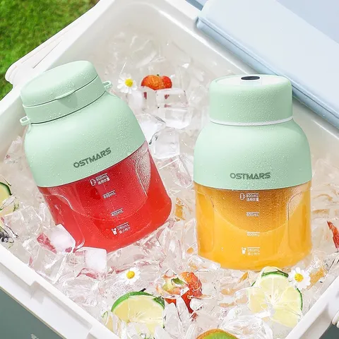 Máy Xay Sinh Tố Ostmars Cầm Tay Tích Điện, Máy Xay Mini Cầm Tay Dung Tích 500ml Đa Năng