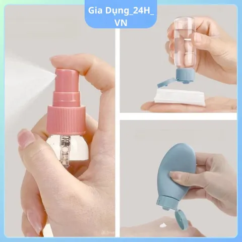 Bộ chiết mỹ phẩm - Set chiết 11 món, tái sử dụng, nhỏ gọn tiện lợi khi đi du lịch