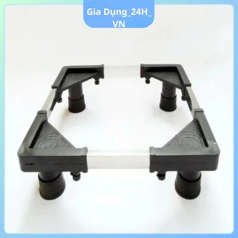 Chân kê máy giặt, tủ lạnh, máy rửa chén thanh INOX 304 chống rung nâng cao gầm GiaDung24HVN