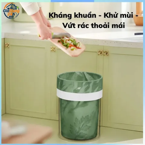 Combo 3 Cuộn 150 Túi Rác Loại 1 Hương Ngải, Oải, Chanh Khử Mùi Đuổi Côn Trùng Có Dây Rút 45x50cm