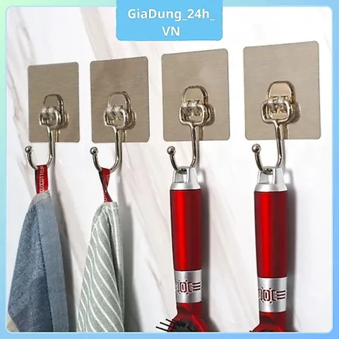 COMBO 10,20,30 Móc Dán Tường Chịu Lực Inox 304, Móc Treo Tường Siêu Dính Treo Đồ Đa Năng Quần Áo Tiện Ích
