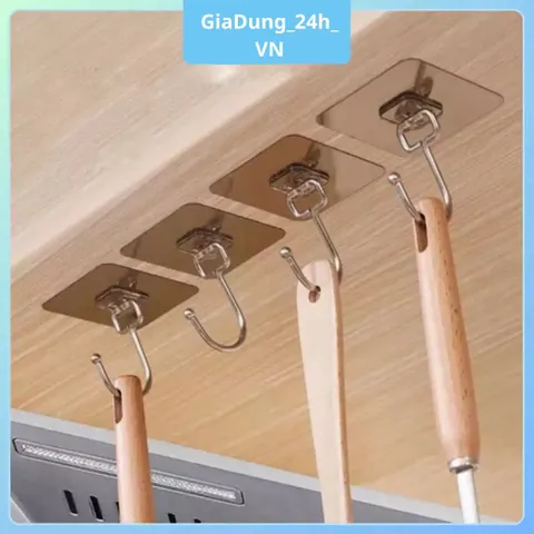 COMBO 10,20,30 Móc Dán Tường Chịu Lực Inox 304, Móc Treo Tường Siêu Dính Treo Đồ Đa Năng Quần Áo Tiện Ích