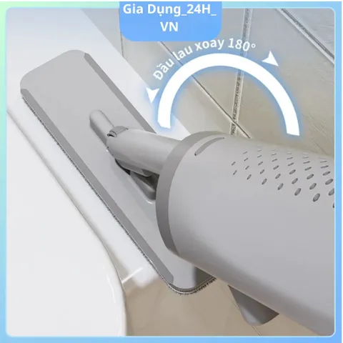 [Tặng 1 Bông Lau] Cây Lau Tự Vắt Mini Thông Minh Tiện Lợi Cầm Tay, Có Gạt Nước, Thấm Hút Tốt
