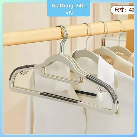 COMBO 10 Móc Treo Quần Áo Chống Trượt Xoay 360, Móc Áo Nhựa Dẻo ABS Chịu Lực Phơi Đồ Chịu Được Nặng