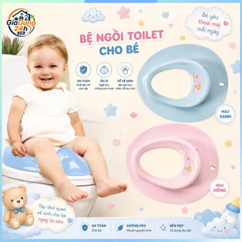 Bệ xí thu nhỏ bồn cầu cho bé Việt Nhật