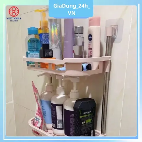 [Việt Nhật] Kệ Gác Toilet 3 Tầng Kệ Phòng Tắm Việt Nhật Cao Cấp, Kệ Để Đồ Gắn Tường Tiện Dụng, Tiết Kiệm Diện Tích, Tiện