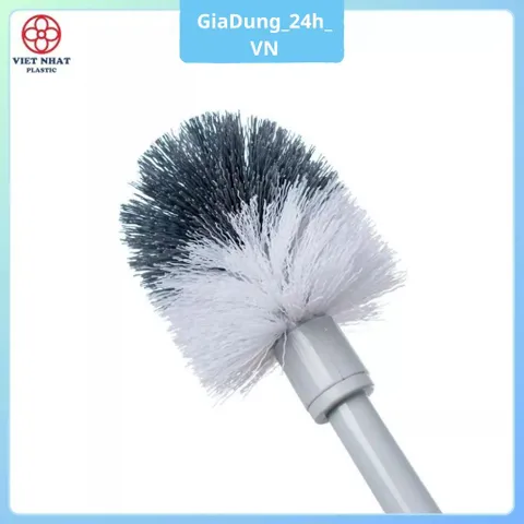 Cọ Nhà Vệ Sinh, Cọ Bồn Cầu Dạng Tròn Hai Màu Tiện Lợi 5854 Nhựa Việt Nhật