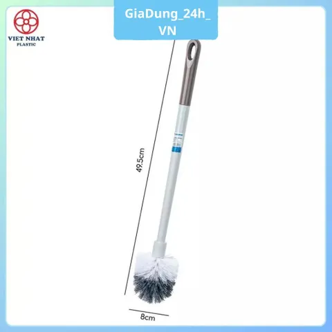 Cọ Nhà Vệ Sinh, Cọ Bồn Cầu Dạng Tròn Hai Màu Tiện Lợi 5854 Nhựa Việt Nhật