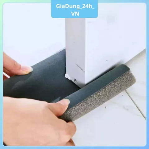 Ron PVC  Chặn Khe Cửa Đa Năng Dài 100cm, Thanh Dán Cửa, Miếng PVC Chặn Đi Hơi Máy Lạnh, Chống Bụi,Chống Ồn