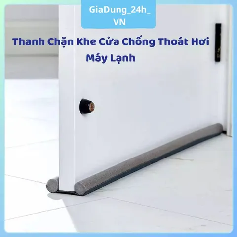 Ron PVC  Chặn Khe Cửa Đa Năng Dài 100cm, Thanh Dán Cửa, Miếng PVC Chặn Đi Hơi Máy Lạnh, Chống Bụi,Chống Ồn