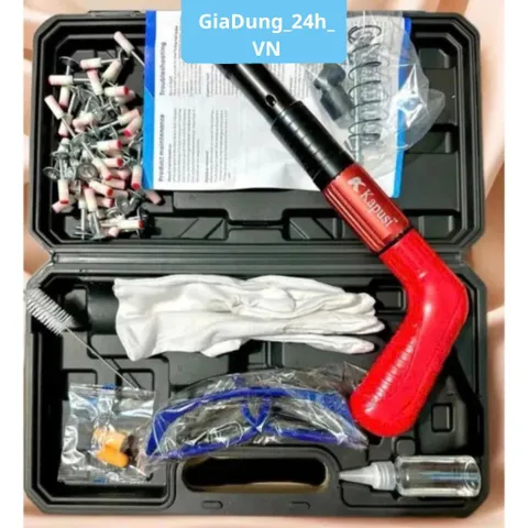 Máy bắn đinh Kapusi S4 cao cấp chất liệu thép chống rỉ, hộp đầy đủ phụ kiện tặng 100 đinh- GiaDung24hVn