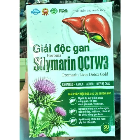 Giải độc gan Hevonia Silymarin bổ gan làm mát gan, lợi mật, giải độc gan, tăng cường chức năng gan hạ men gan vine