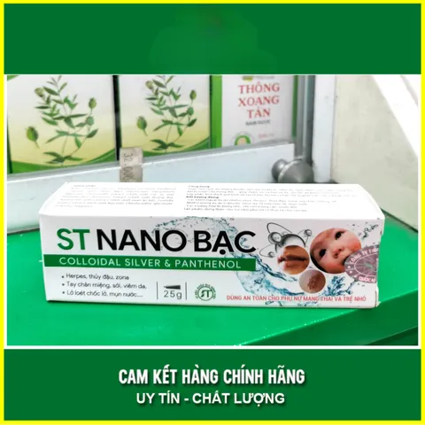 ST Nano Bạc hỗ trợ làm sạch da, kháng khuẩn, tái tạo da (25g) 